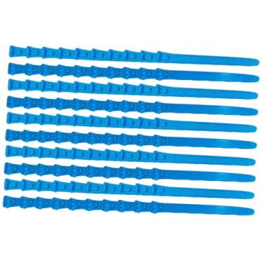 Imagem de Bothyi 100 peças numeradas faixas de perna de frango etiquetas de frango cor brilhante versáteis reutilizáveis ​​anéis de pé de aves para pombos patos, Azul