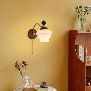 Imagem de OUFULA Lámpada de parede contemporânea LED Americano Retro Sala de estar Estudo Villa Hotel Corredor Escada Luz (Estilo 13)