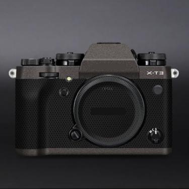 Imagem de X-T3 Adesivo de capa de câmera antiarranhões para FujiFilm X-T3 Película protetora de câmera decalques XT3 (marrom)
