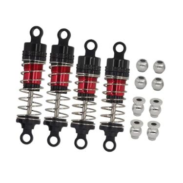Imagem de Kokiya Kit de substituição de amortecedor de óleo metálico 66/72 mm para carro RC 14210 14209 1/14, Preto