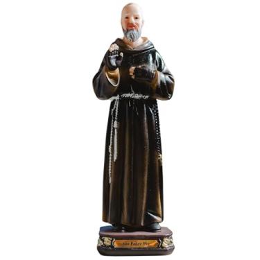Imagem de Imagem São Padre Pio De Pietrelcina 15Cm Resina Importada