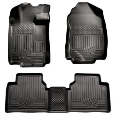 Imagem de Husky Liners Weatherbeater | Serve para Ford Fusion/Lincoln MKZ 2010-2012, Lincoln Zephyr, serve para Mercury Milan 2010-2011, forros dianteiros e 2ª fileira - preto, 3 peças. | 98361
