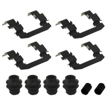 Imagem de ACDelco Kit profissional de hardware de compasso de freio a disco frontal 18K1984X com clipes, vedações, buchas e lubrificante