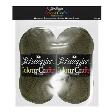 Imagem de Scheepjes Color Crafter Pacote sólido 2 x 150 g - 1 unidade de fio de crochê e tricô verde
