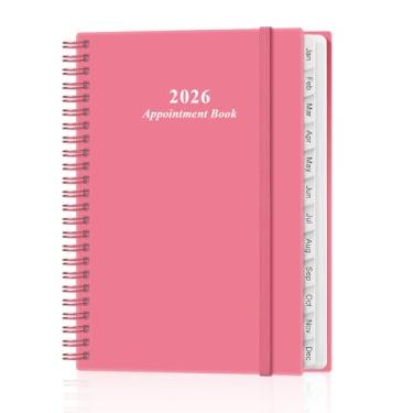 Imagem de Agenda e agenda de compromissos 2023-2024 - Agenda diária A5 2023-2024 de julho de 2023 a junho de 2024, agenda semanal com intervalo de 30 minutos, médio 14,7 cm x 21,5 cm, rosa