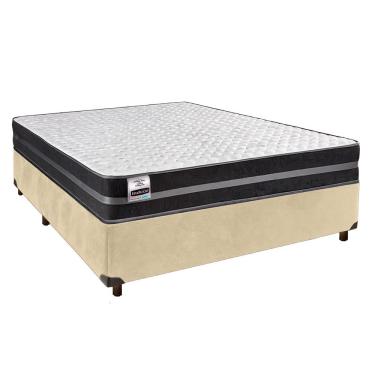 Imagem de Colchão Casal Molas Ultralastic + Box Perola - Bogota Inducol