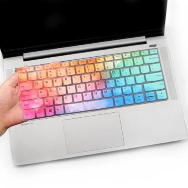 Imagem de Capa de teclado para Lenovo Flex 5 / Ideapad 5 35.6 cm, Lenovo Silm 7 9 35.6 cm, Lenovo Yoga 5i 7i 9i 35.6 cm 2 em 1, IdeaPad Flex 5 5i 14, IdeaPad Slim 5i 7i Pro, ThinkBook 14 14s G2 G3 Teclado