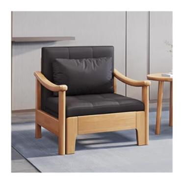 Imagem de Sofá-cama dobrável Sofá dobrável de madeira maciça, adequado para camas quartos pequenos e móveis que economizam espaço