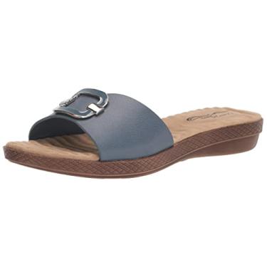 Imagem de Easy Street Sandália feminina Sunshine Slide, Jeans, 5.5