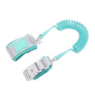 Imagem de Cinto de pulso de segurança antiperda de 2 m para bebê, alça de corda, mochila, cinto de mão para caminhada, pulseira para crianças (verde), suporte para mamadeira, bolsa universal e outros acessórios