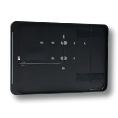 Imagem de PoE Texas Suporte de parede para iPad de 10ª geração com indicador de status de LED em alumínio preto para sala de conferências, tablet, base de montagem em superfície com aplicativo Dash - Compatível
