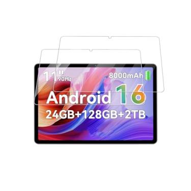 Imagem de FJIASTB Protetor de tela para tablet Android KINGRID T90 de 28 cm, filme de vidro temperado 9H antiarranhões fácil de instalar, sem bolhas, pacote com 2