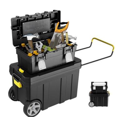 Imagem de Caixa Organizadora Com Rodas Transportar Ferramentas Airaj
