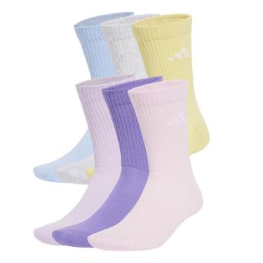 Imagem de Kit 6 Pares De Meias Adidas Cush Cano Médio Unissex