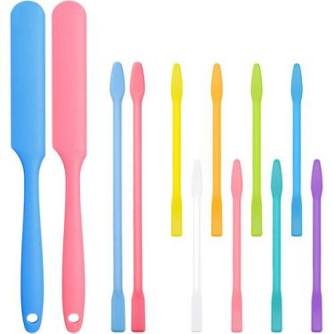 Imagem de Wax Sticks, espátulas de depilação de silicone, Patelai, 12 peças