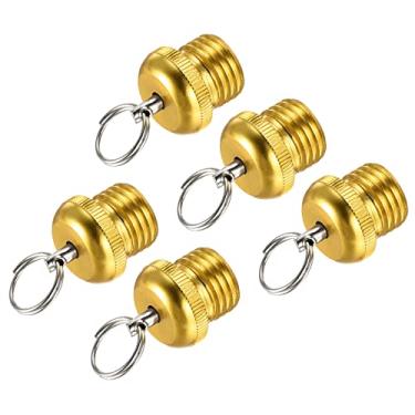 Imagem de Copo de extremidade de vara de pesca de 10,5 mm de diâmetro, 5 peças de protetor banhado a cobre para reparo de construção de varas