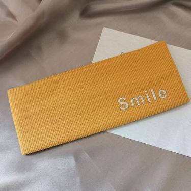 Imagem de Bandanas amarelas elásticas para mulheres absorvidas esportivas, envoltórias, com nó macio