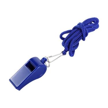 Imagem de Apito de árbitro, ferramenta de sobrevivência ao ar livre, competições esportivas com cordão profissional de futebol (azul)