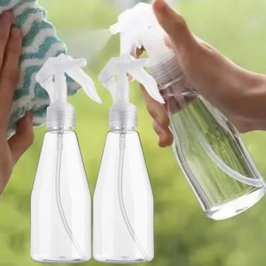 Imagem de 1 frasco de spray portátil de plástico para limpeza manual com gatilho vazio para garrafas pulverizadoras de água domésticas (5,6 x 18,3 cm (200 ml))