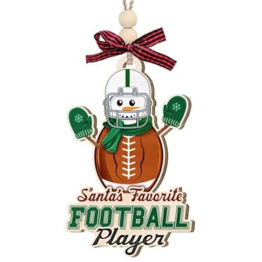 Imagem de Enfeite de madeira para amantes de futebol americano