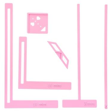 Imagem de 5 peças de ferramentas de encadernação de livros ferramenta fácil para scrapbooking durável metal scrapbooking & fichário kit completo ótimo estêncil lindo modelo de borracha conjunto de ferramentas