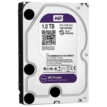 Imagem de HD para dvr nvr wd WD10PURZ Purple 1TB 6GBps 64MB sata