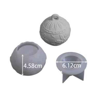 Imagem de Molde De Silicone Para Vela De Frutas De Natal, Caixa De Armazenamento