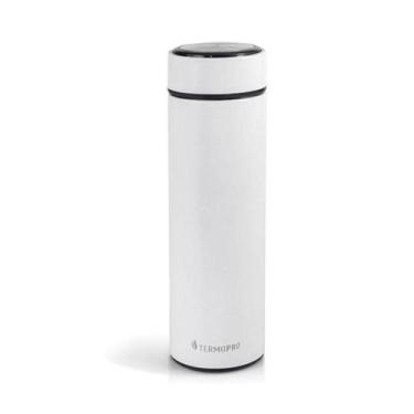 Imagem de Squeeze Térmico Em Inox Branco 500Ml - Termopro - MARCAMIX