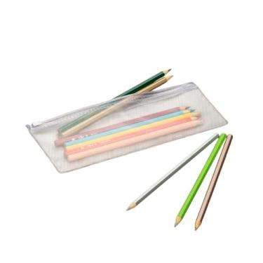 Imagem de Kit com 50 Estojo zip zap transparente envelope para Kit 22,5 x 7