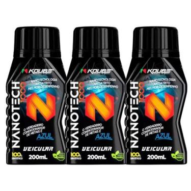Imagem de Kit 3 Nanotech 1000 Condicionador De Metais Original Koube 200ml