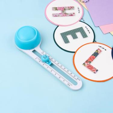 Imagem de Cortador de papel circular, ajustável, redondo, cortador de papel, com 3 lâminas substituíveis, ferramenta de corte circular de 360 graus, corta círculos de 10 a 30 cm para scrapbooks, artesanato DIY