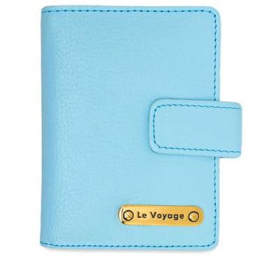 Imagem de Carteira Feminina Pequena De Couro Para Rg Cartões Moedas - Le Voyage,