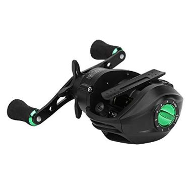 Imagem de Cartão de Isca de Roda de Pesca de Metal HL Com Proporção de Alta Velocidade, Freio Magnético, Aderência EVA para a Mão esquerda/direita. Botão de Ajuste Fino de 5 Kg, ímã Forte