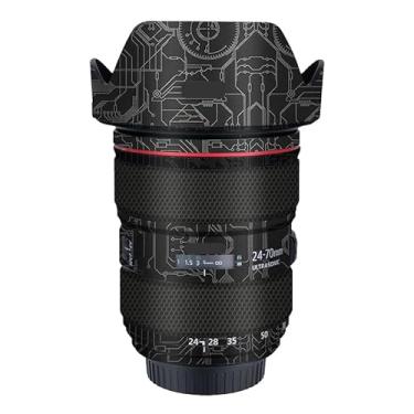 Imagem de EF 24-70 2.8L II Adesivo de lente de câmera antirriscos para Canon EF 24-70mm F2.8 L II Capa protetora de revestimento (titânio circuito)