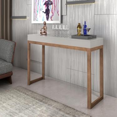 Imagem de Aparador Planalto Elegância e Versatilidade em Madeira e Design Moderno 120cm Com pé de Madeira (Off White)