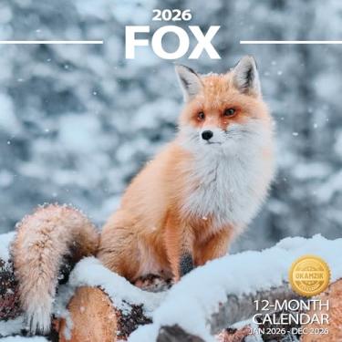 Imagem de Calendário de parede 2026 Fox Planner, calendário mensal pendurado com blocos grandes para organização e planejamento, agenda acadêmica, casa, escritório e família, papel grosso e resistente (30,5 x