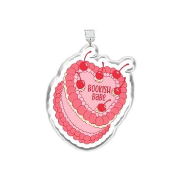 Imagem de MEIYSTICK Pingentes de plugue de poeira para bebês de bolo de cereja, berloque Kindle, plugue de pó de acrílico tipo C ou relâmpago, pingentes de acessórios Kindle, leitores de amor, presentes