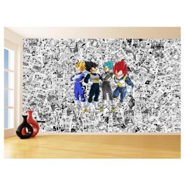 Imagem de Papel De Parede Dragon Ball Goku Vegeta Anime 3,5M Dbz138 - Você Decor