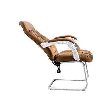 Imagem de Cadeira de escritório cadeira de jogos cadeira de computador grande alta cadeira de escritório executiva encosto alto conforto durante todo o dia suporte lombar ergonômico, couro colado (cor: Rosso)