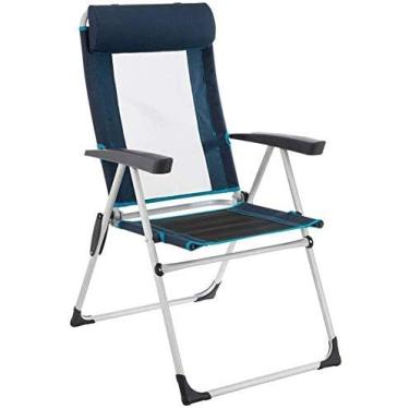 Imagem de Espreguiçadeira de jardim, cadeiras dobráveis reclináveis, cadeira de acampamento, portátil, acolchoada, para festivais de pesca ao ar livre, espreguiçadeira