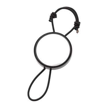 Imagem de Espelho de mergulho | Espelho de acampamento para caminhada - Equipamento subaquático redondo ajustável portátil para homens e mulheres esportes ao ar livre caverna mergulho segurança mar