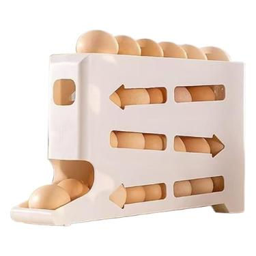 Imagem de Suporte para ovos – Suporte de ovo de 4 camadas para geladeira, rack de armazenamento de grande capacidade para balcão, restaurante, apartamento, loja, casa de fazenda, mesa de casa