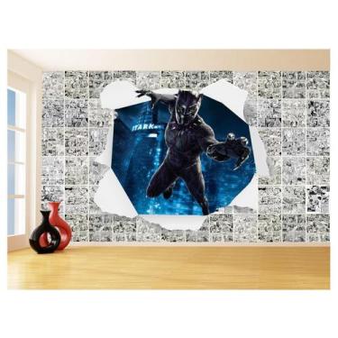 Imagem de Papel De Parede 3D Heróis Página Quadrinhos Hq 3,5M Nhma178 - Você Dec