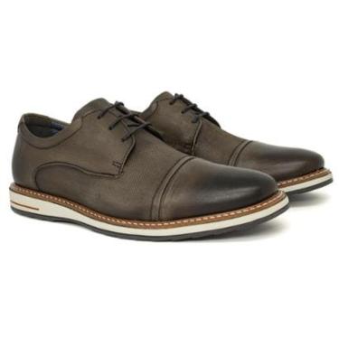 Imagem de Sapato Masculino Democrata Oliver Social Clássico Cadarço Couro Conforto 273202-Masculino