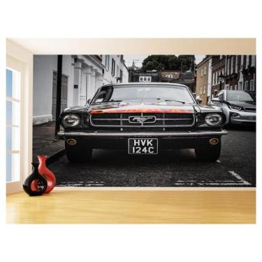 Imagem de Papel De Parede Carro Antigo Ford Mustang Hot 3,5M Cxr118 - Você Decor