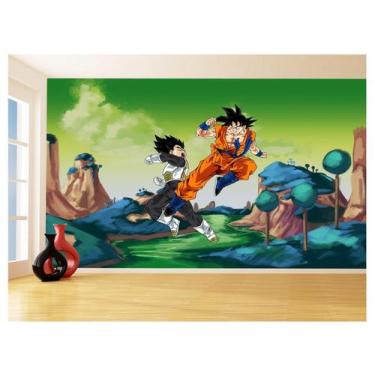 Imagem de Papel De Parede Dragon Ball Goku Vegeta Anime 3,5M Dbz336 - Você Decor