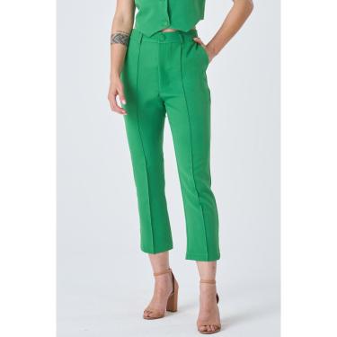 Imagem de Calça PKS Alfaiataria Verde-M-Feminino