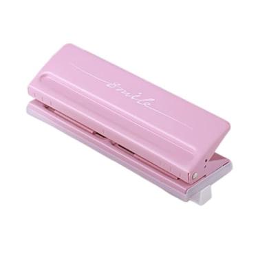 Imagem de CarpNettore Perfurador de 6 Furos - Ideal para Casa, Escritório, Escola, Encadernação, Agendas E Projetos Pessoais. Multiuso: Encadernação, Etc, Rosa