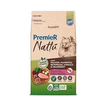 Imagem de Ração Premier Nattu para Cães Adultos de Raças Pequenas com Mandioca  