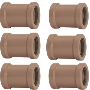 Imagem de Luva De Correr 50Mm Pvc Encanamento Conexão Kit 06 Un